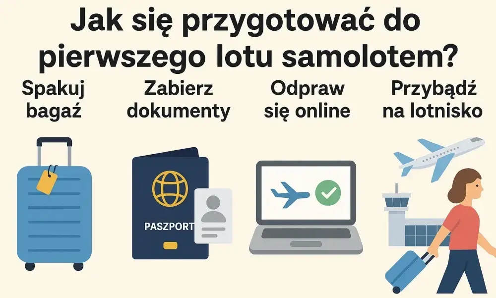 Pierwszy lot samolotem - Jak uniknąć błędów i stresu?
