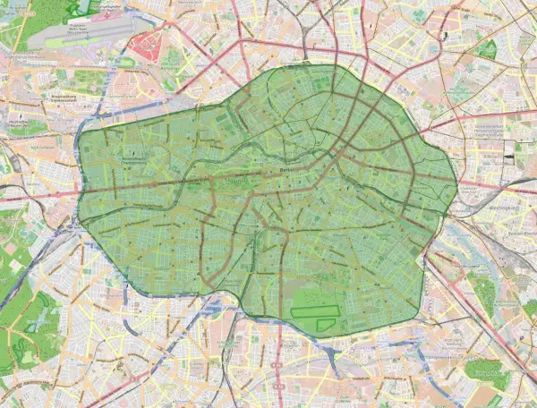 Wjazd do Berlina samochodem - Plakietka, parking, bez mandatu